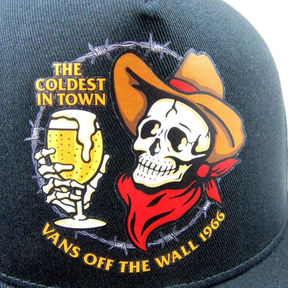 Vans Off The Wall "The Coldest In Town" Trucker Hat Snapback OS NEW - Picture 4 of 13